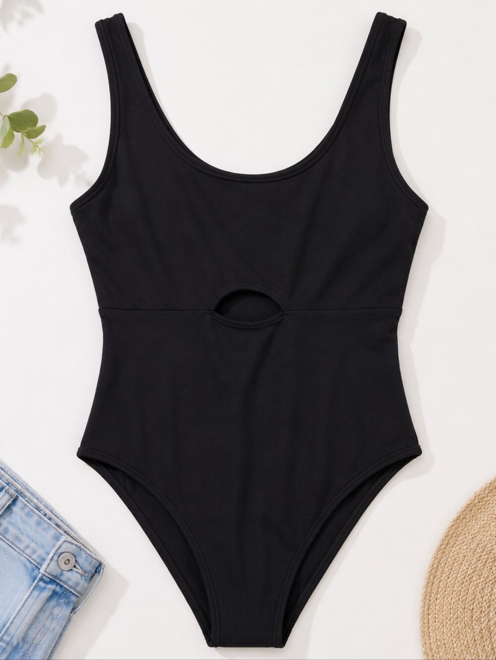 Abercrombie & Fitch Soft Collection Black Cutout Bodysuit Size XL